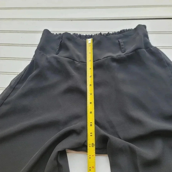 Myth Myth Sheer Lighweight Pullover Pants Womens Wide Leg Side Zip Sz L - Picture 2 of 7